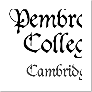 Cambridge Pembroke College Medieval University Posters and Art